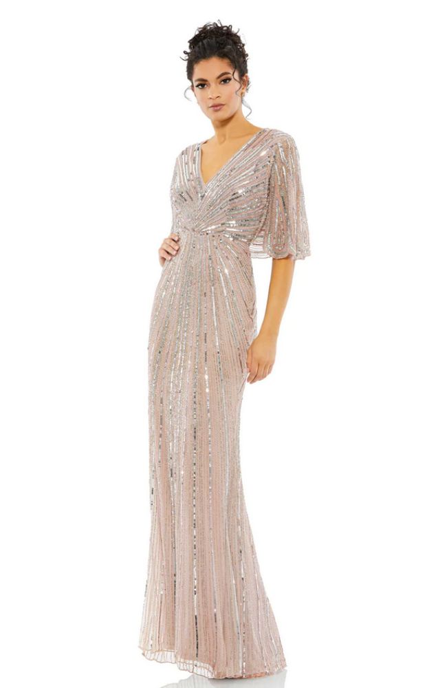 Embellished Column Gown - 100% Exclusive