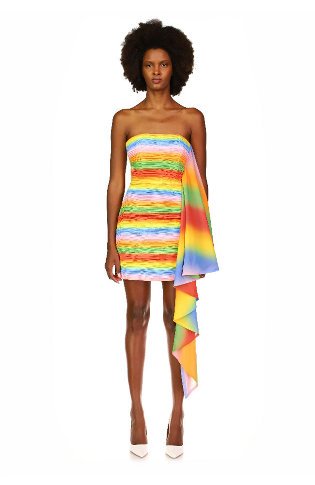 Kay Dress in Rainbow – shoprodeodrive