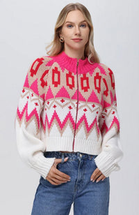 Victoria Fair Isle Zip Jacket