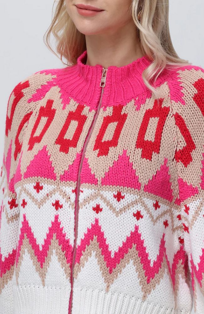 Victoria Fair Isle Zip Jacket