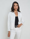 Janelle Slim Raw Jacket Blanc