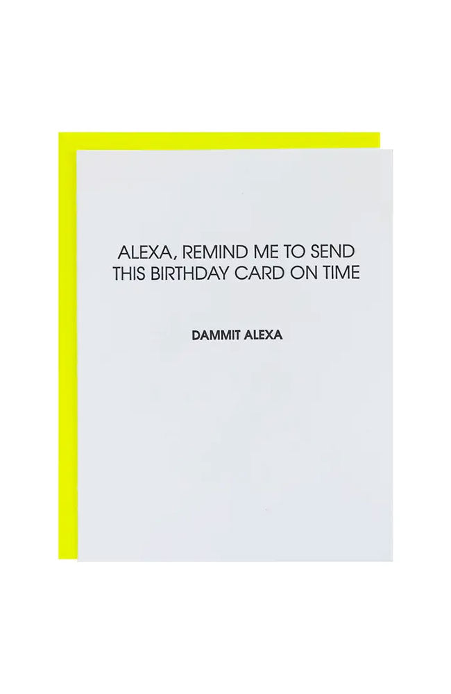 Dammit Alexa Greeting Card