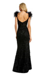 Bustier Gown Feather Straps