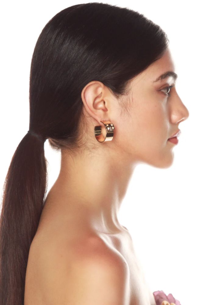 Bronx and Banco Medium Hoop Earring