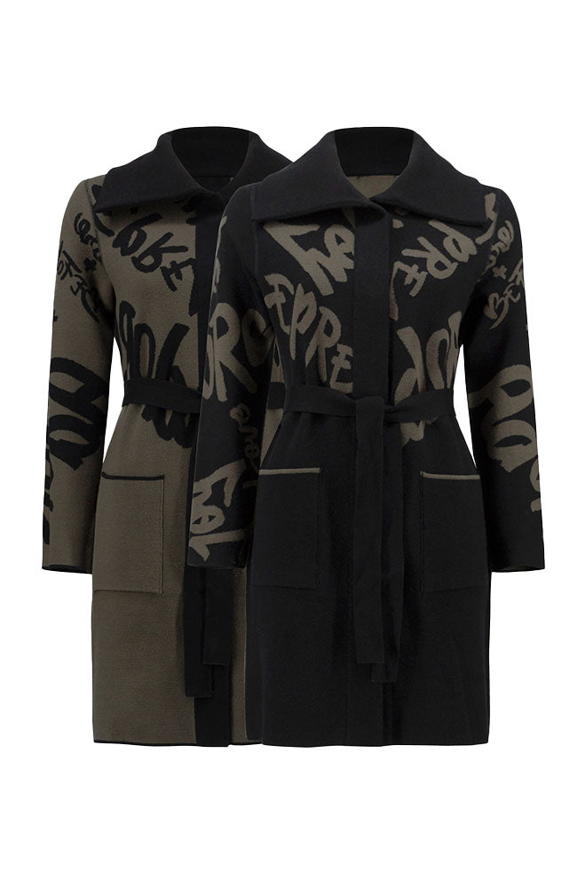 Wording Print Coat