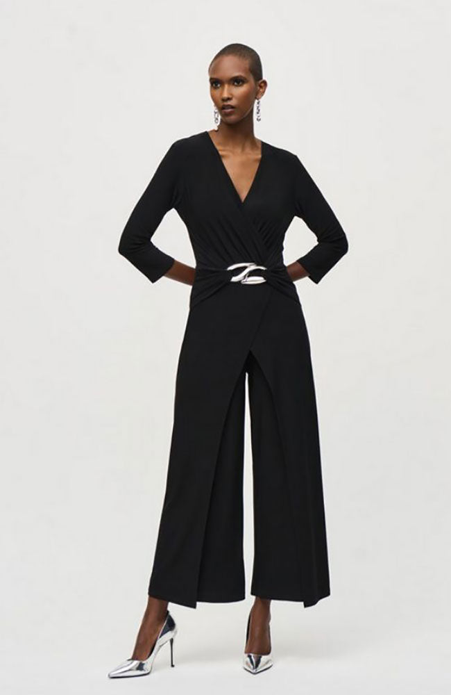 Sliky Knit Wrap Jumpsuit