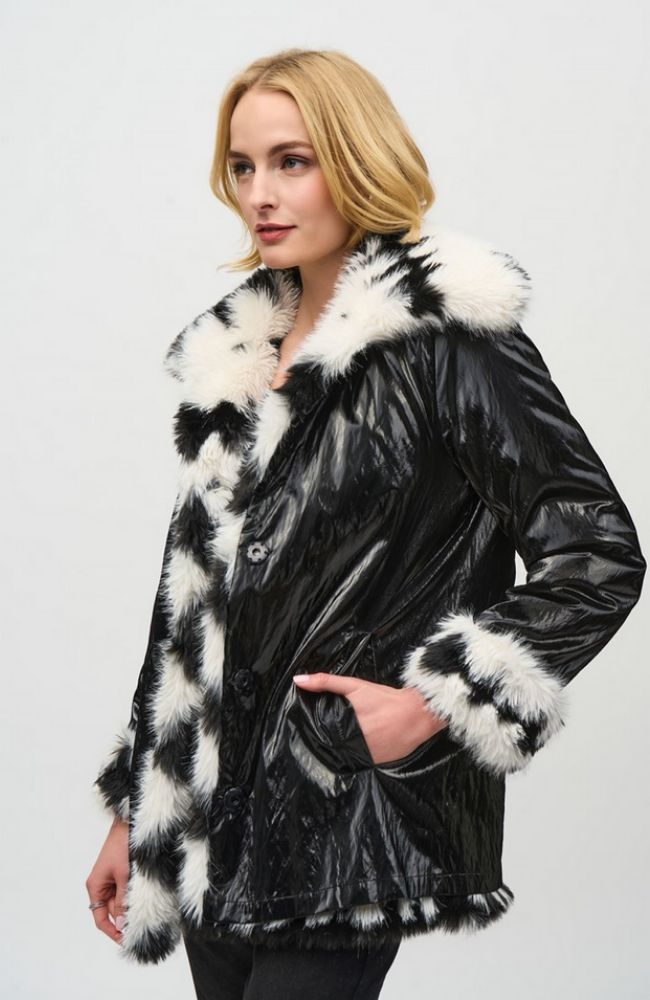 Reversible Faux Fur Coat