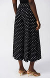 Dot Print Pull On Culotte Pant