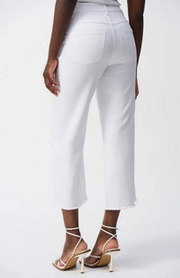 Culotte Jeans With Embellished Front Seam