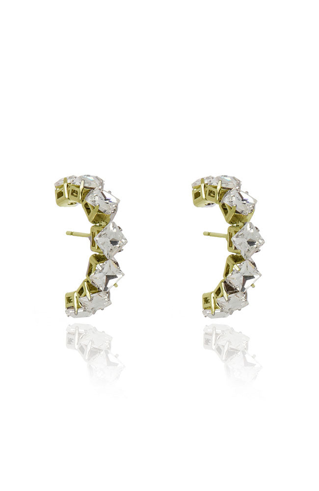 Lux Ear Cuff Crystal Gold