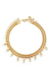 Nice Multi Necklace Pearl Gold