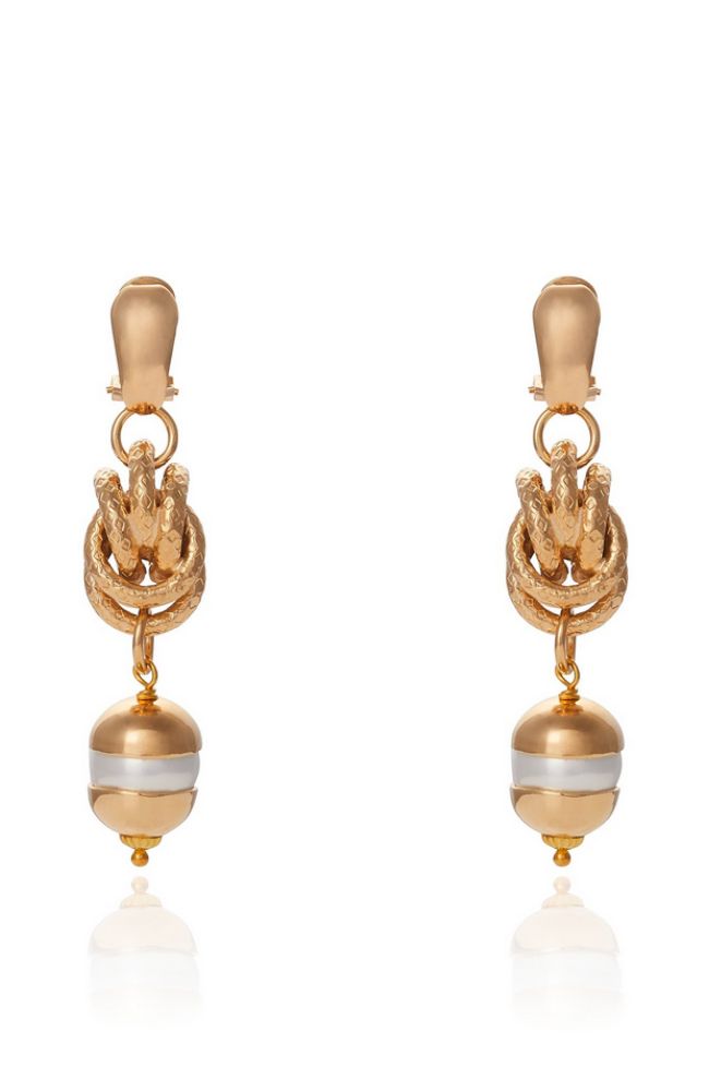 Cambodia Pearl Link Earring