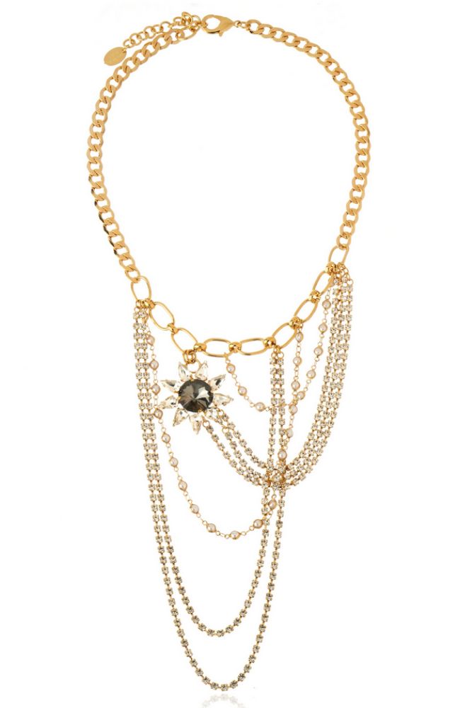 Alya Drop Necklace Gold