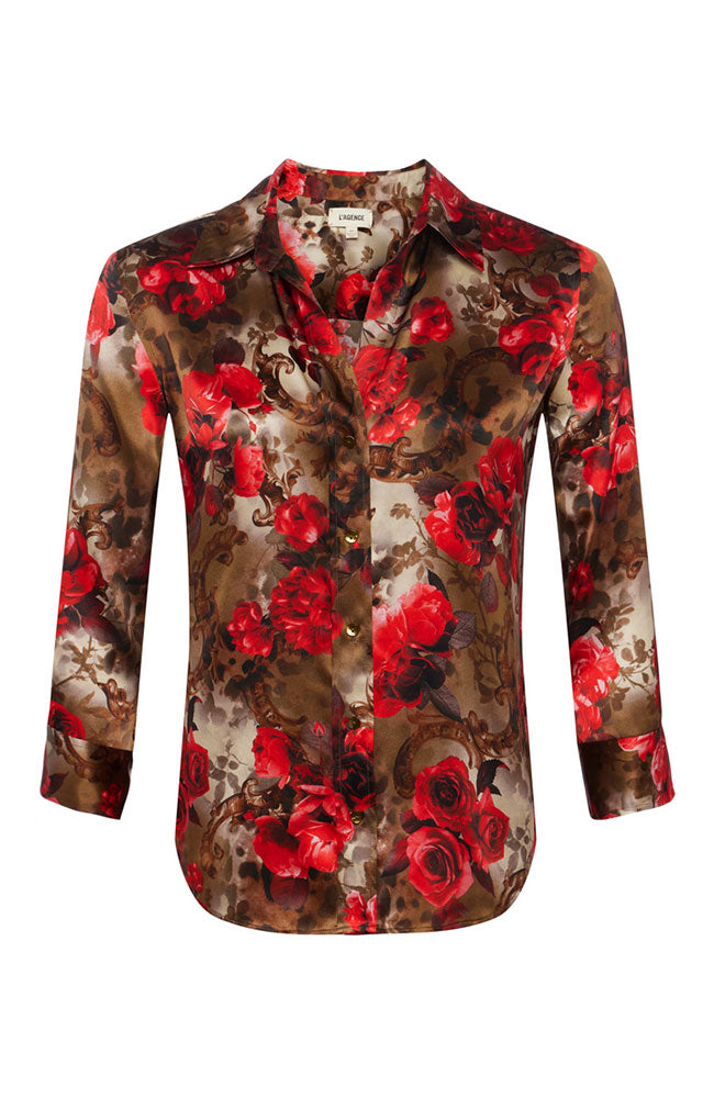 Dani 3/4 Sleeve Blouse in Floral