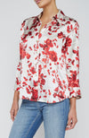 Dani 3/4 Sleeve Blouse in Ivory Red