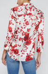 Dani 3/4 Sleeve Blouse in Ivory Red