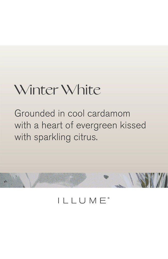 Winter White Medium High Shine Tree Candle