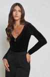 Wionna LS Wide V Neck Bodysuit