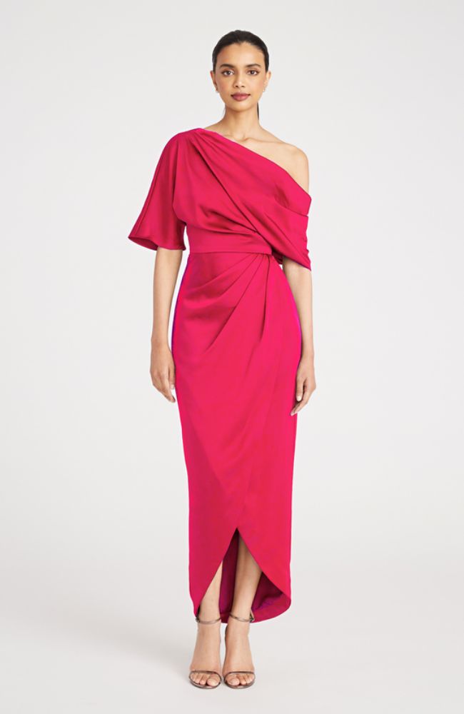 Rayna One Shoulder Draped Gown