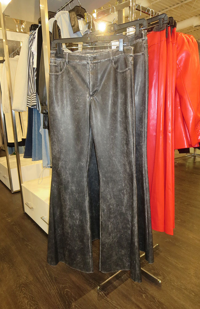 Brent Vegan Leather Bell Pant