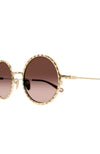 Chloe Sunglasses Round Rose Gold