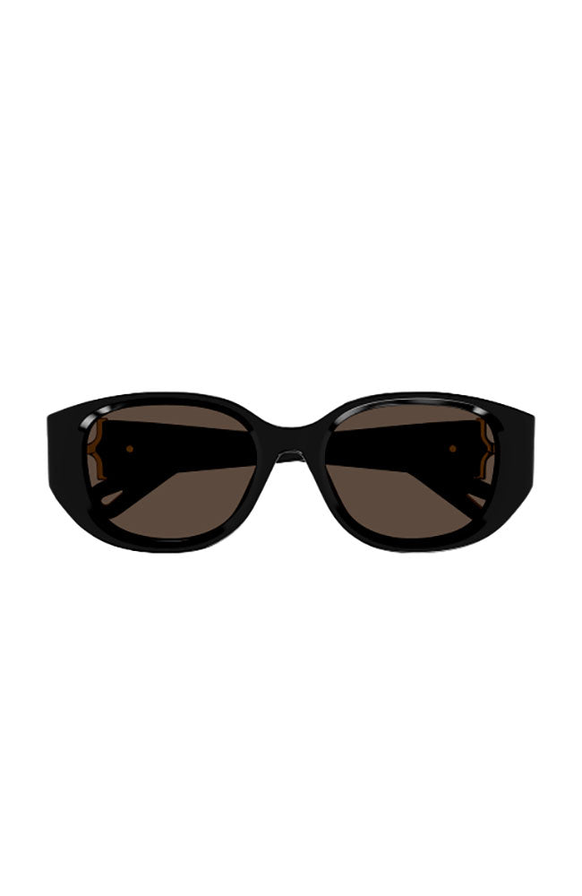 Chloe Sunglasses Black with Gold Logo