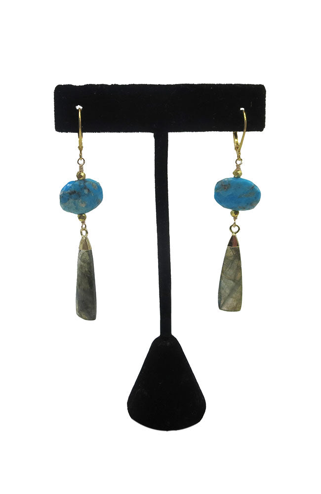 Turq Lab Drop Earrings