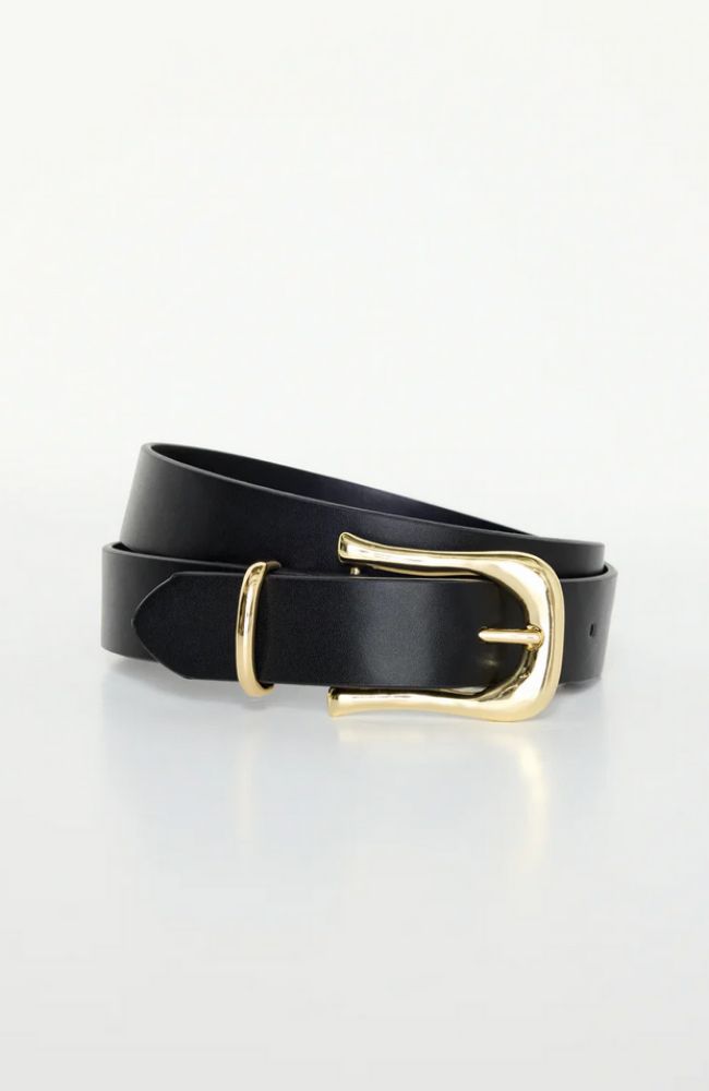 Skinny Western Belt in Black