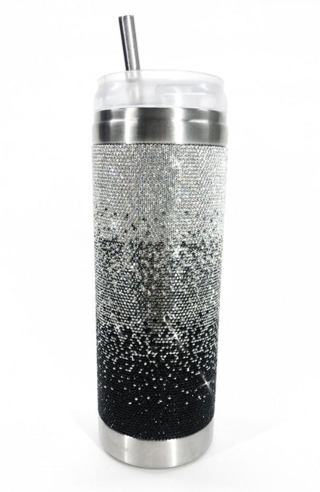 Believe Black Ombre Crystal Tumbler