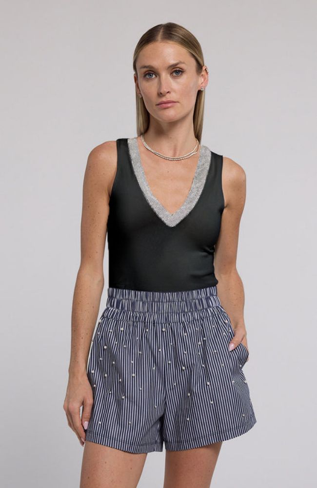 Reida Crystal Rib Tank Top