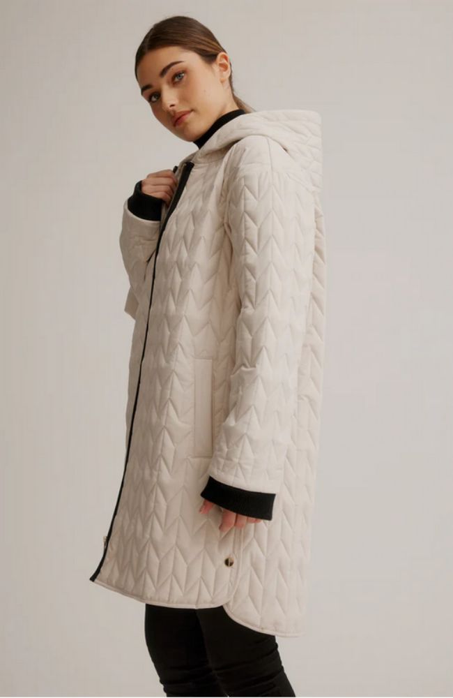 Quilted Stretch Relax Fit Coat