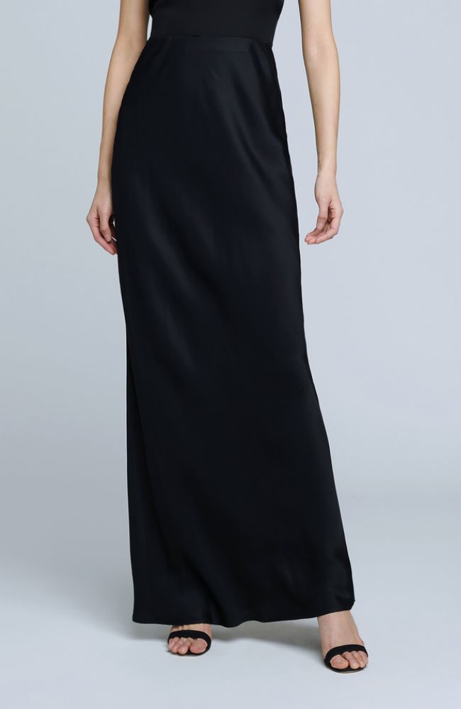 Zeta Long Skirt in Black