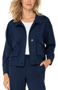 Utility Jacket with Cinch Hem 22" Hps