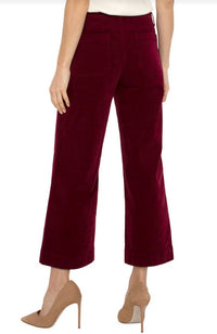 Corduroy Crop Wide Leg Pants