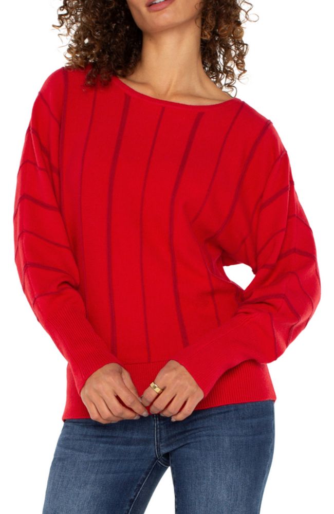 Boat Neck Dolman Slv Sweater