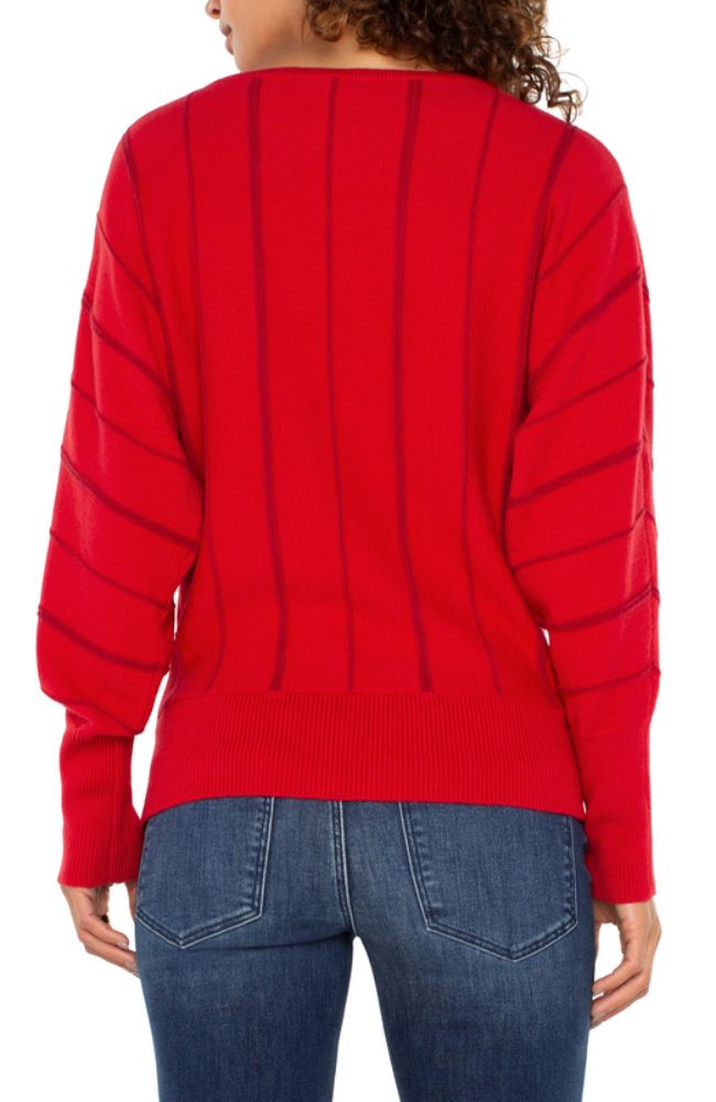 Boat Neck Dolman Slv Sweater