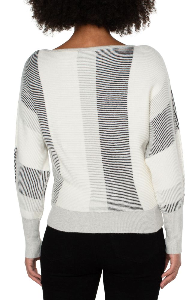 Dolman Sweater with Colorblock