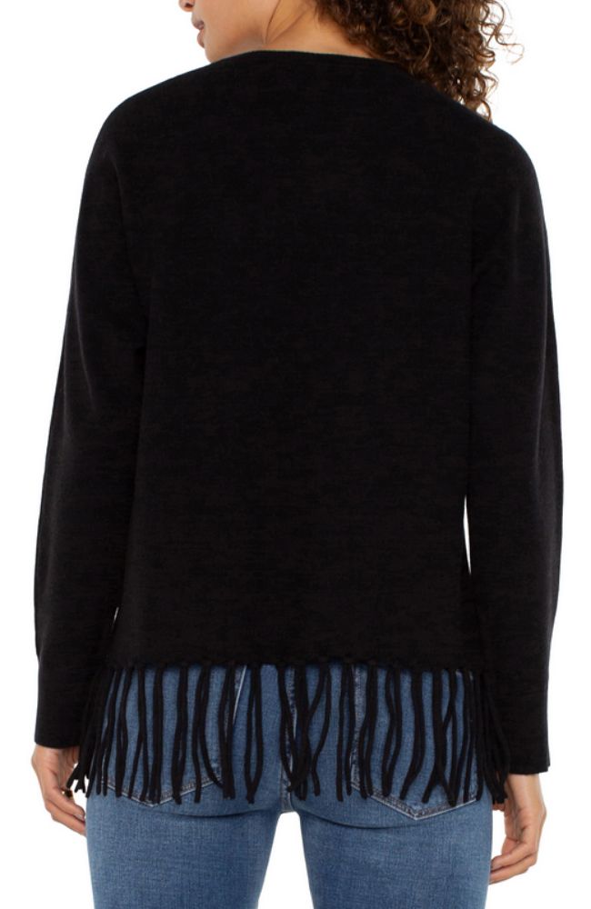 Dolman Sweater with Fringe