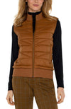 Quilted Zip Sweater Vest