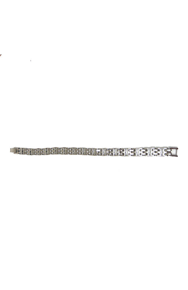 Silver Interlocking Bs Bracelet