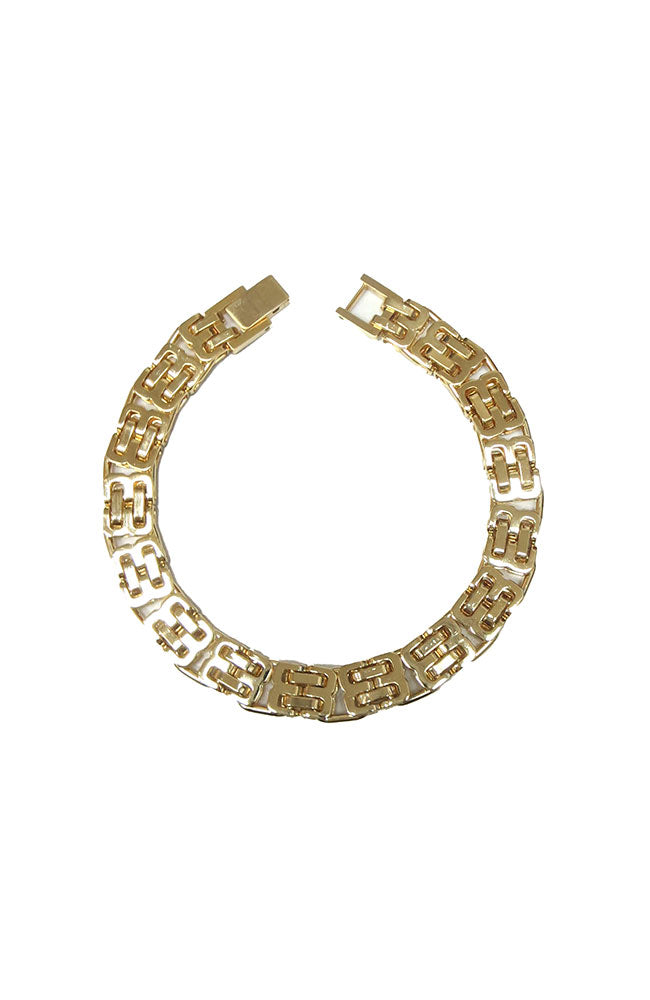 Gold Interlocking Bs Bracelet