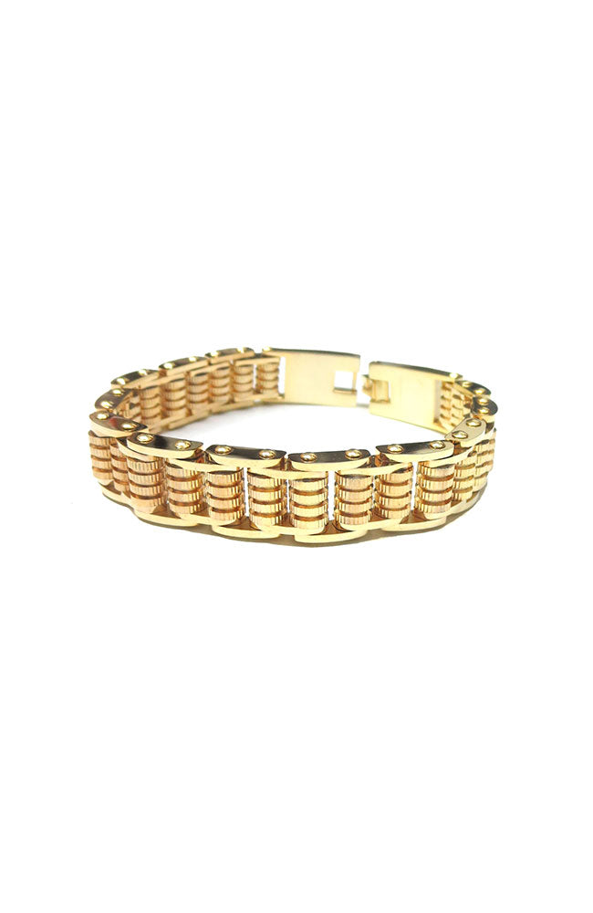 Gold Watch Link Bracelet