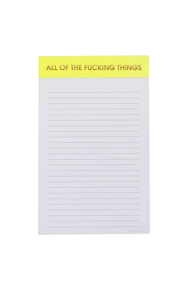 All of the Fing Things Notepad