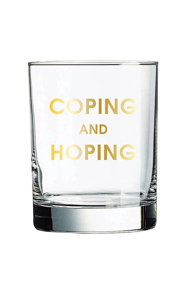 Coping & Hoping Rocks Glass