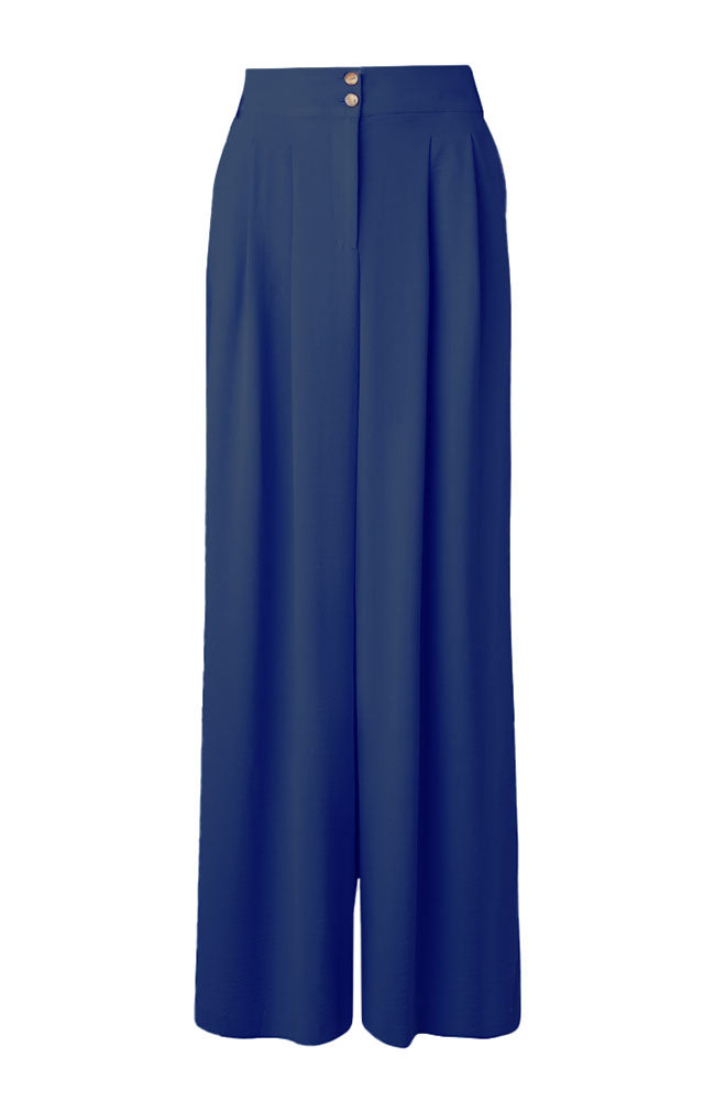 Wide Leg Pleated Crop Pant