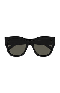 YSL Hinge Detail Sunglasses in Black