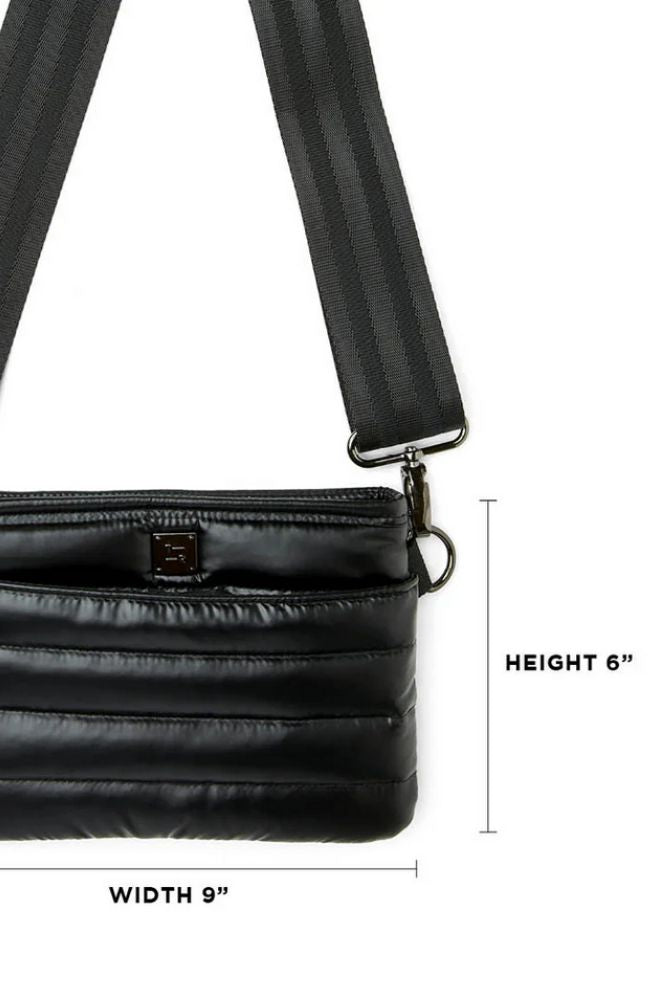 Bum Bag Crossbody in Pearl Black