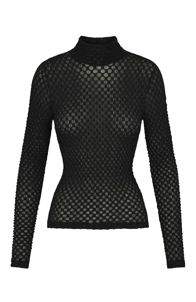 Mesh Lace Crewneck