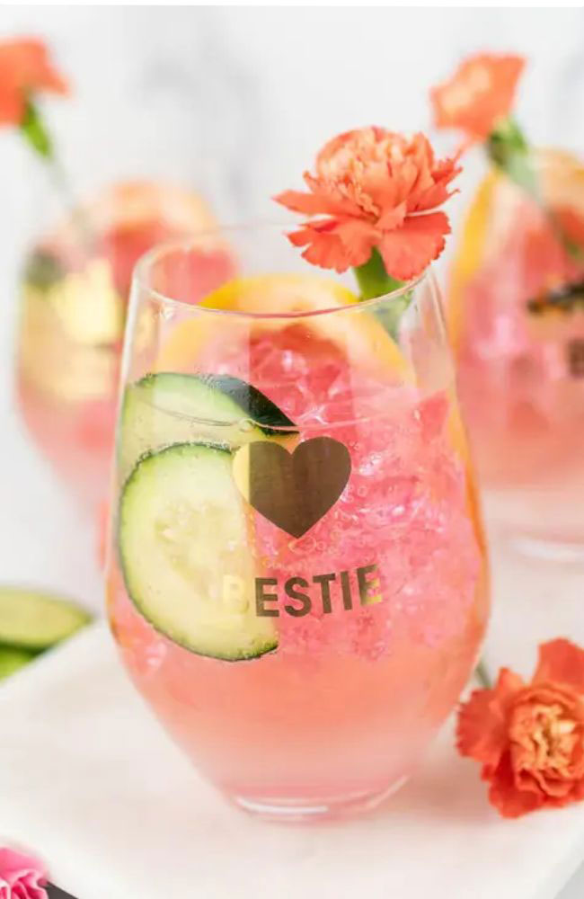 Bestie Wine Glass