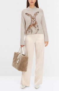 Cream Pull on Pant